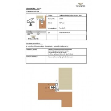 NK OKT TES PROFIL L 5701 Biela / 100 M