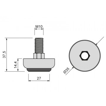 NK MG  STOPKA NA TYC  fi 25 M10