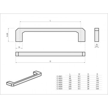 NK MG UCH CAMPANA 128 mm ZLATA