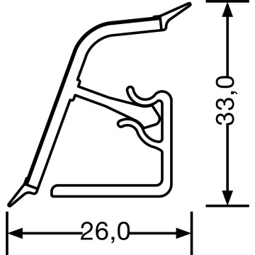 TES.LIŠTA HLINIK 4,2 bm