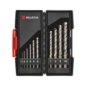 NK WU SADA vrtákov do kovu HSCO DIN338 10dielna ZEBRA