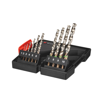 NK WU SADA vrtákov do kovu HSCO DIN338 10dielna ZEBRA